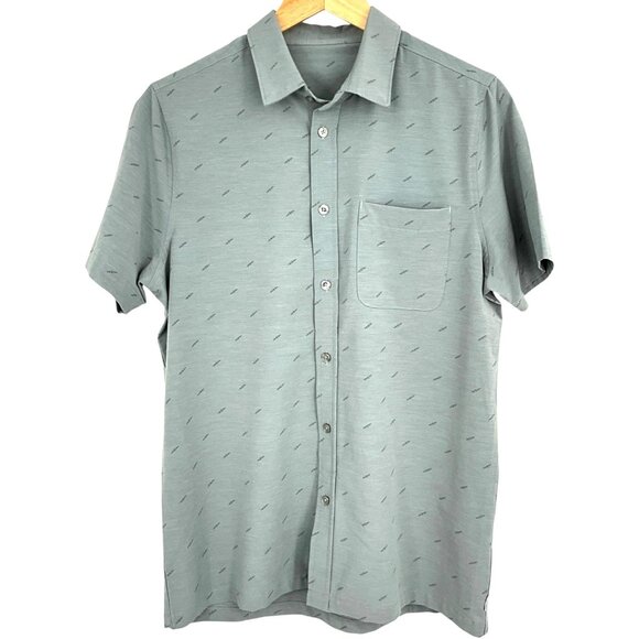Vuori Other - Vuori Bridge Short Sleeve Button Down Shirt Frost Grey Triple Size S